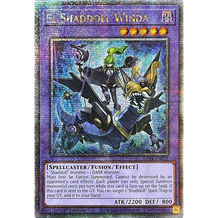 Image for El Shaddoll Winda (Quarter Century Secret Rare) (RA04-EN052) - YuGiOh