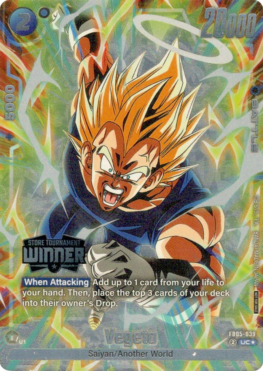 Image for Vegeta (Tournament Pack -Winner- 06) (FB05-039) (DBSFW_TPR) - Dragon Ball Super: Fusion World