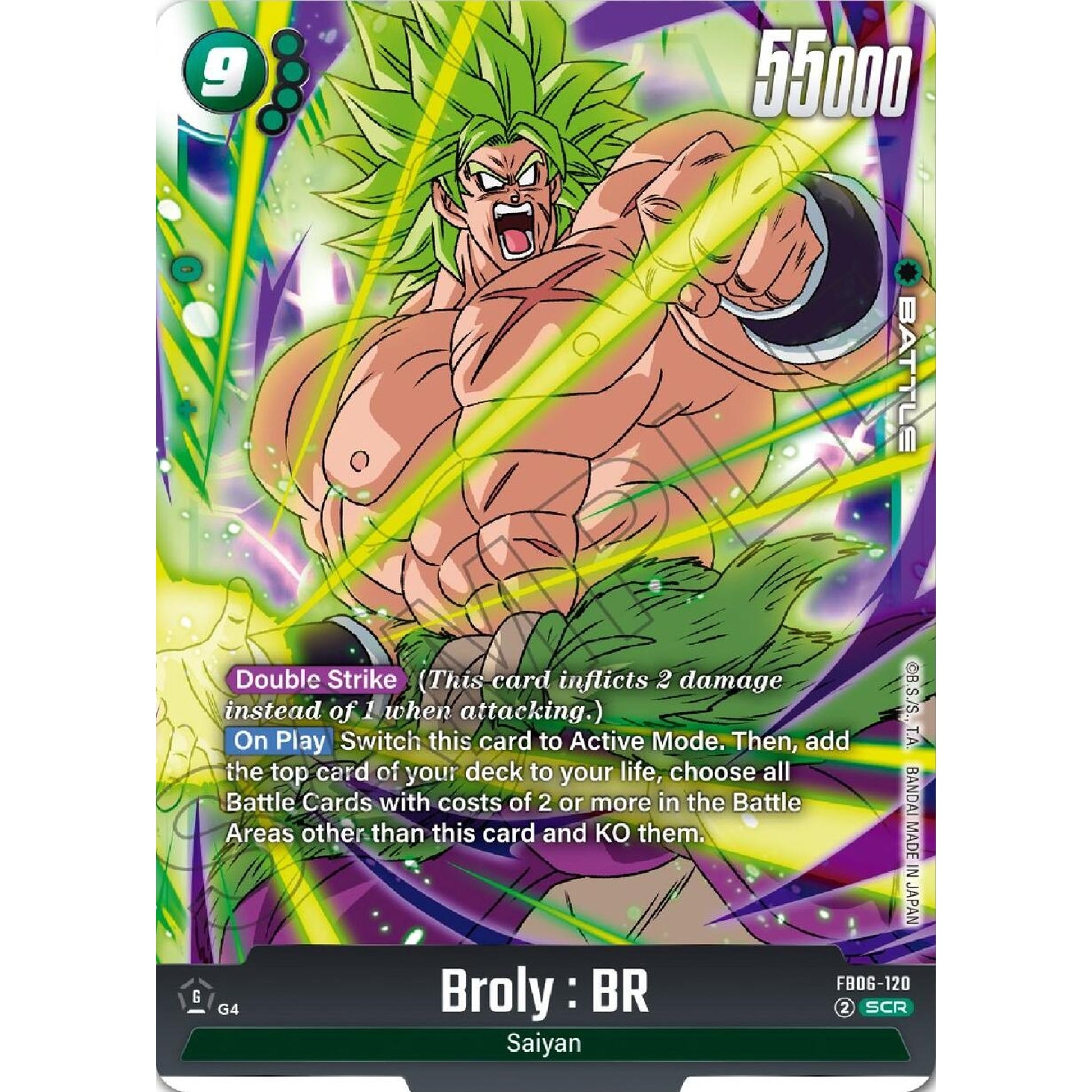 Image for Broly : BR - FB06-120 (FB06-120) (FB06) - Dragon Ball Super: Fusion World
