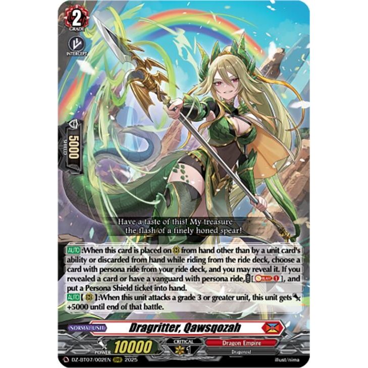 Image for Dragritter, Qawsqozah (DZ-BT07/002EN) (DZ-BT07) - Cardfight Vanguard