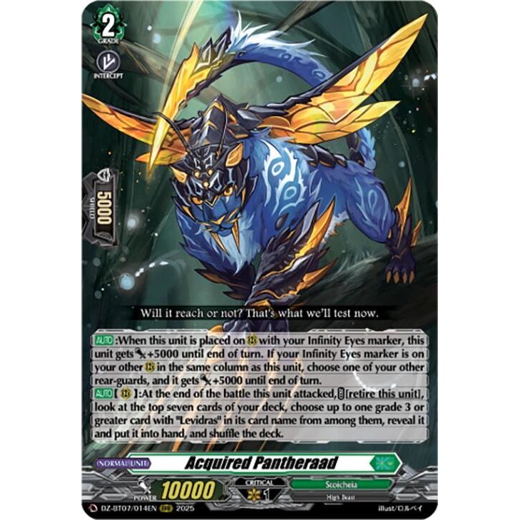 Image for Acquired Pantheraad (DZ-BT07/014EN) (DZ-BT07) - Cardfight Vanguard