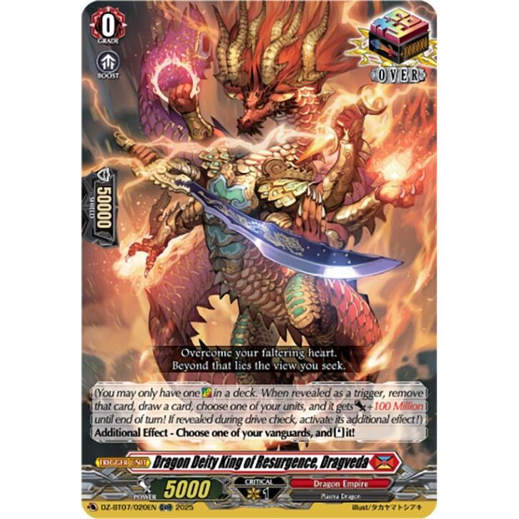 Image for Dragon Deity King of Resurgence, Dragveda (DZ-BT07/020EN) (DZ-BT07) - Cardfight Vanguard