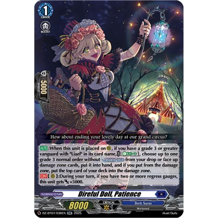 Image for Direful Doll, Patience (DZ-BT07/036EN) (DZ-BT07) - Cardfight Vanguard