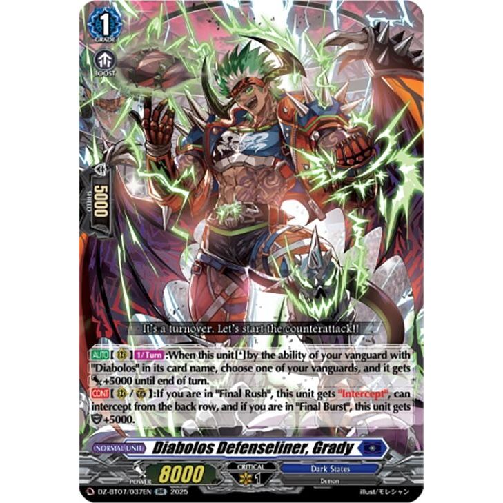 Image for Diabolos Defenseliner, Grady (DZ-BT07/037EN) (DZ-BT07) - Cardfight Vanguard