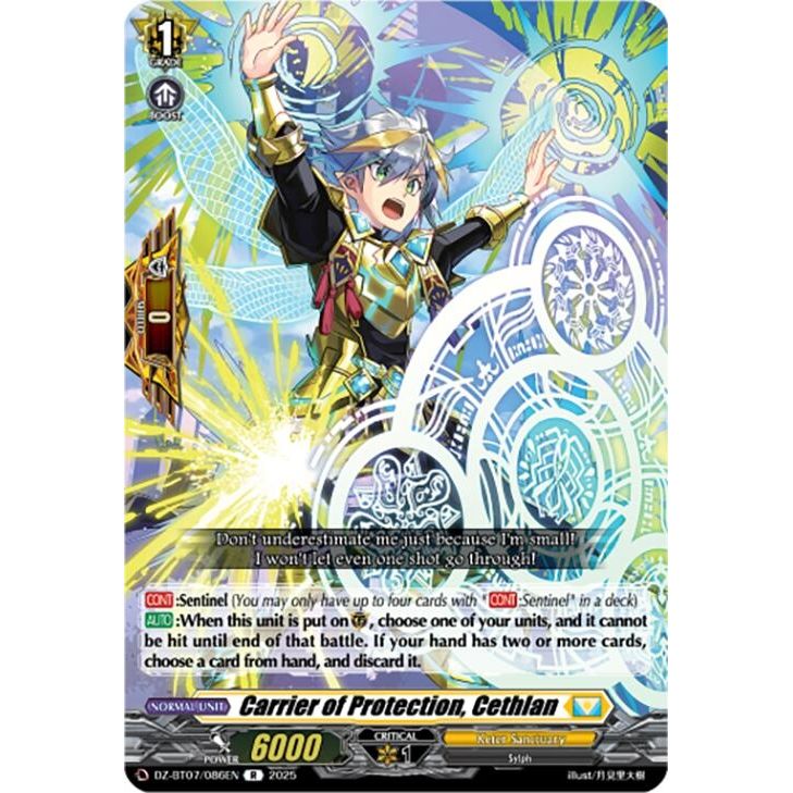 Image for Carrier of Protection, Cethlan (DZ-BT07/086EN) (DZ-BT07) - Cardfight Vanguard