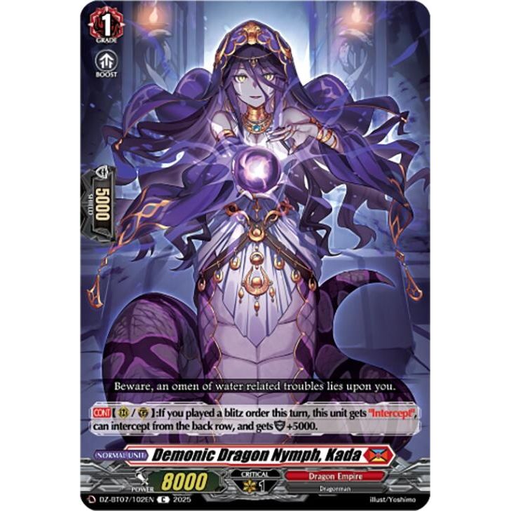 Image for Demonic Dragon Nymph, Kada (DZ-BT07/102EN) (DZ-BT07) - Cardfight Vanguard