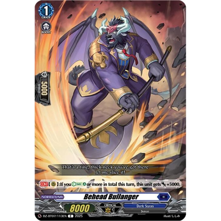 Image for Behead Bullanger (DZ-BT07/113EN) (DZ-BT07) - Cardfight Vanguard