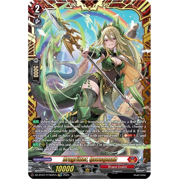 Image for Dragritter, Qawsqozah (FFR) (DZ-BT07/FFR02EN) (DZ-BT07) - Cardfight Vanguard