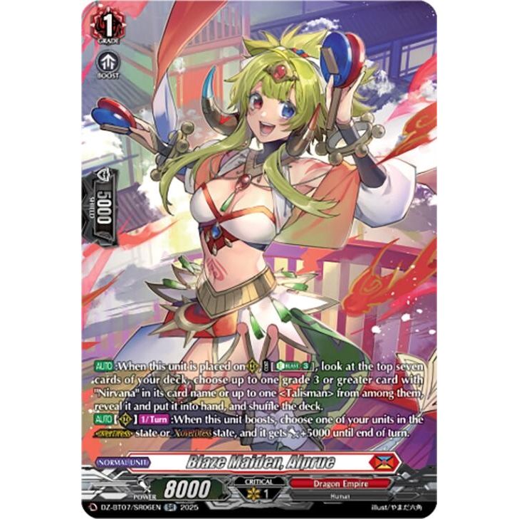 Image for Blaze Maiden, Alprue (SR) (DZ-BT07/SR06EN) (DZ-BT07) - Cardfight Vanguard