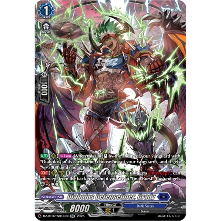 Image for Diabolos Defenseliner, Grady (SR) (DZ-BT07/SR14EN) (DZ-BT07) - Cardfight Vanguard
