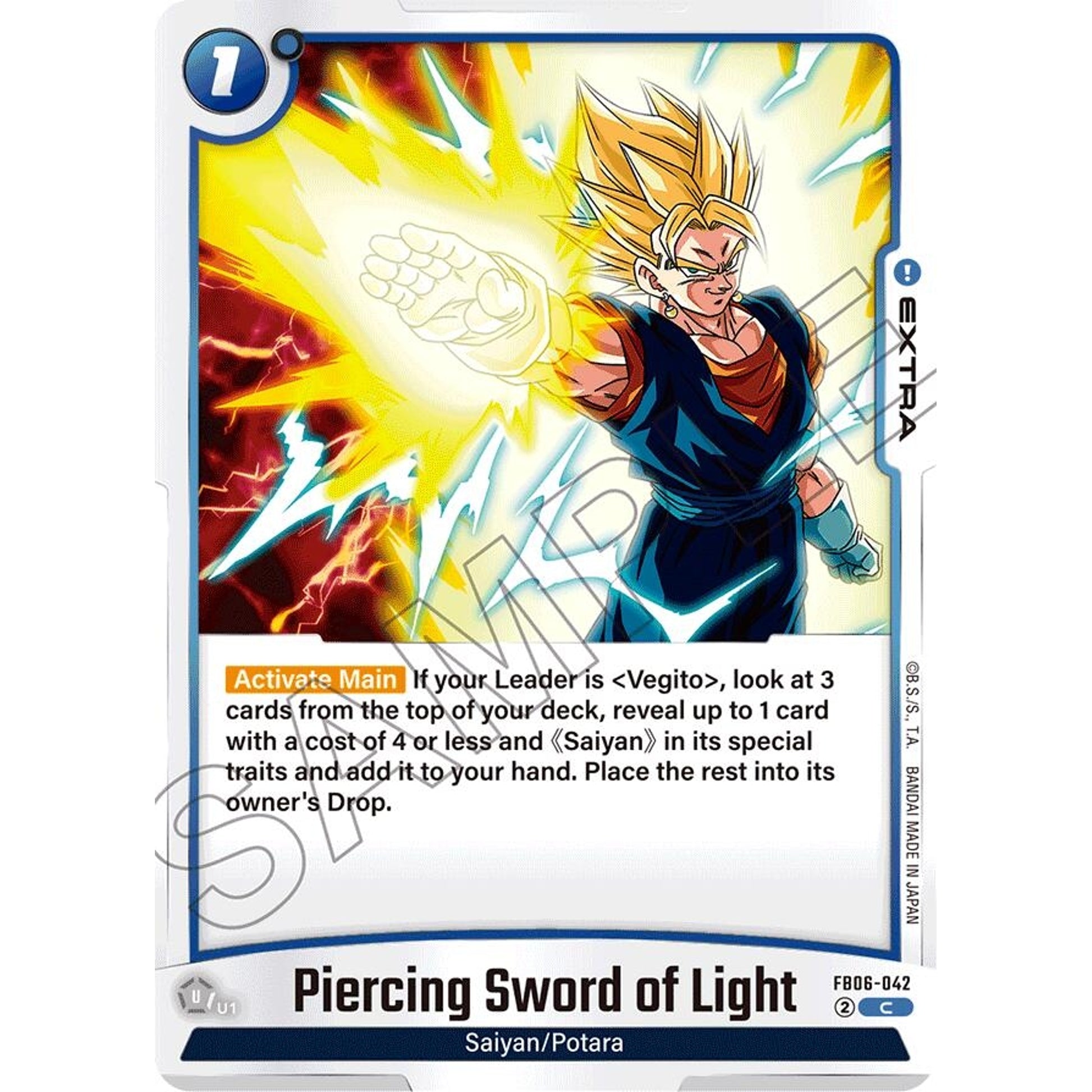 Image for Piercing Sword of Light (FB06-042) (FB06) - Dragon Ball Super: Fusion World