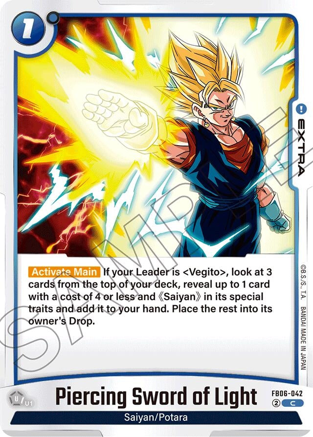 Image for Piercing Sword of Light (FB06-042) (FB06) - Dragon Ball Super: Fusion World