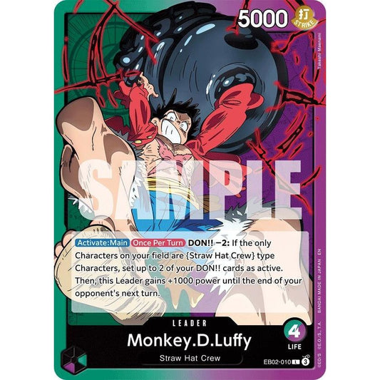 Image for Monkey.D.Luffy (010) (EB02-010) (EB-02) - One Piece Card Game