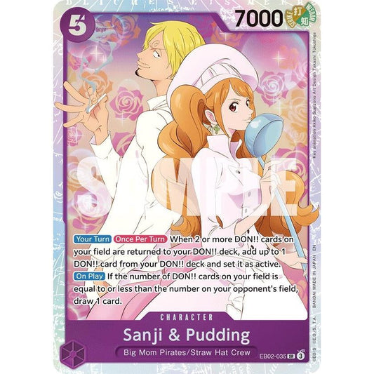 Image for Sanji & Pudding (EB02-035) (EB-02) - One Piece Card Game