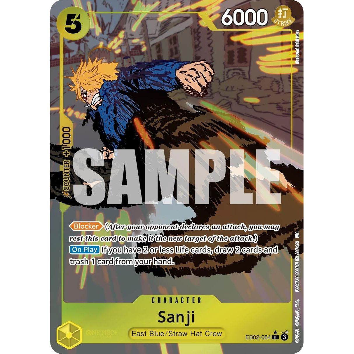 Image for Sanji (Alternate Art) (EB02-054) (EB-02) - One Piece Card Game