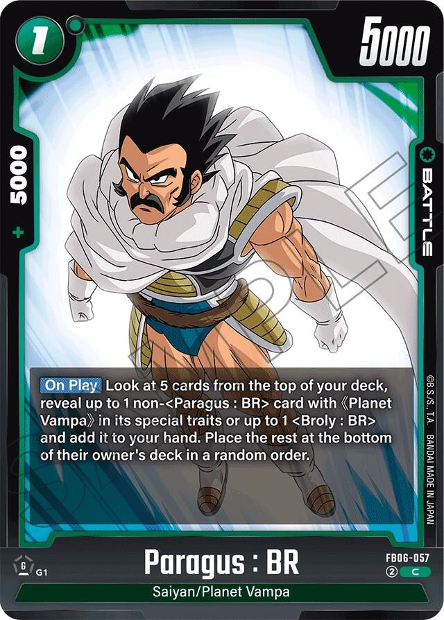 Image for Paragus : BR - FB06-057 (FB06-057) (FB06) - Dragon Ball Super: Fusion World