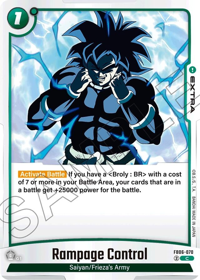Image for Rampage Control (FB06-070) (FB06) - Dragon Ball Super: Fusion World
