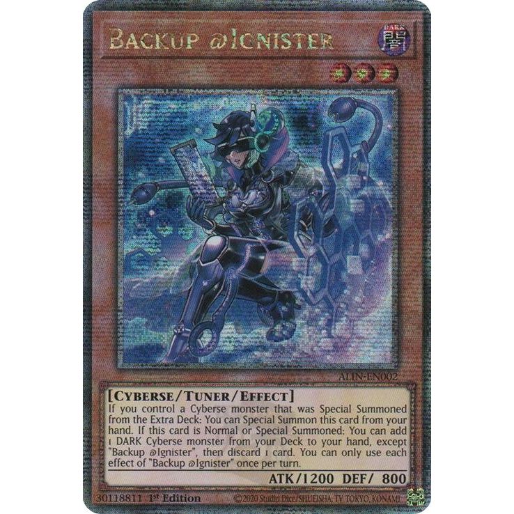 Image for Backup @Ignister (Quarter Century Secret Rare) (ALIN-EN002) (ALIN) - YuGiOh