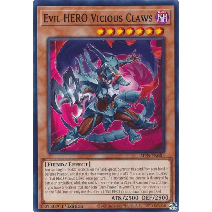 Image for Evil HERO Vicious Claws (ALIN-EN005) (ALIN) - YuGiOh
