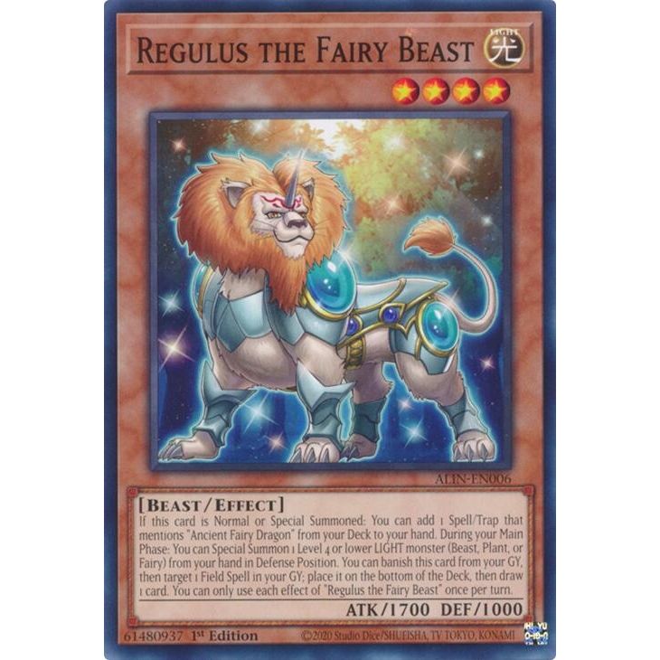 Image for Regulus the Fairy Beast (ALIN-EN006) (ALIN) - YuGiOh