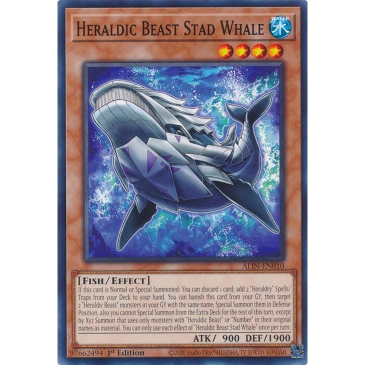Image for Heraldic Beast Stad Whale (ALIN-EN010) (ALIN) - YuGiOh