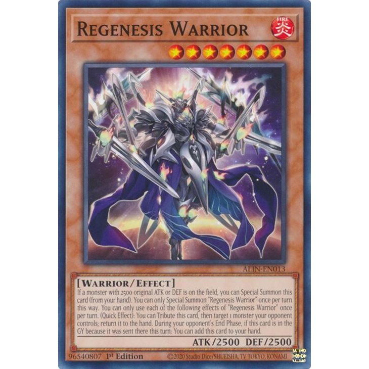 Image for Regenesis Warrior (ALIN-EN013) (ALIN) - YuGiOh