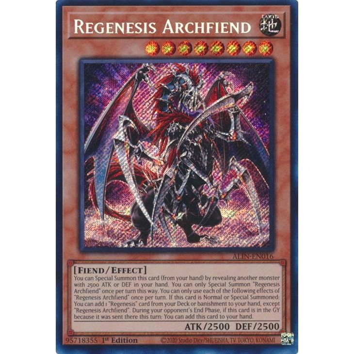 Image for Regenesis Archfiend (ALIN-EN016) (ALIN) - YuGiOh