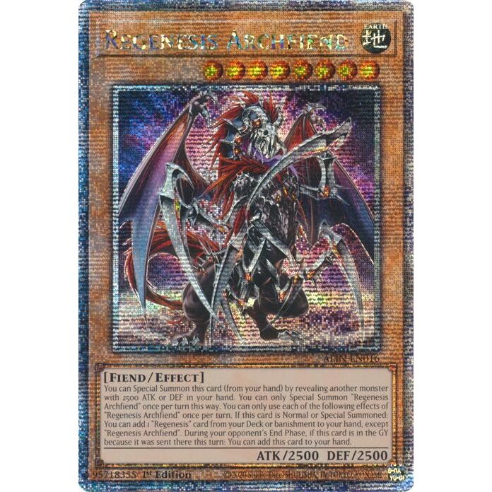 Image for Regenesis Archfiend (Quarter Century Secret Rare) (ALIN-EN016) (ALIN) - YuGiOh
