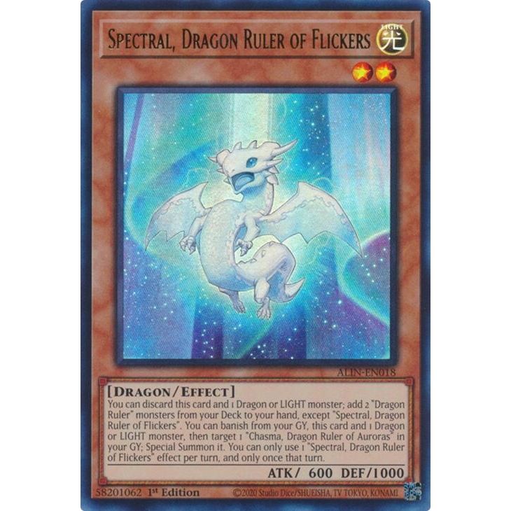 Image for Spectral, Dragon Ruler of Flickers (ALIN-EN018) (ALIN) - YuGiOh