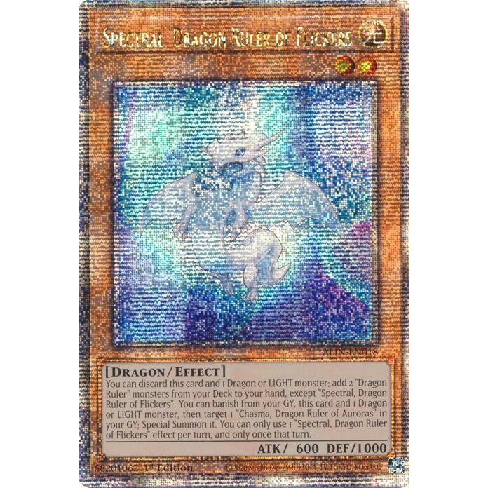 Image for Spectral, Dragon Ruler of Flickers (Quarter Century Secret Rare) (ALIN-EN018) (ALIN) - YuGiOh