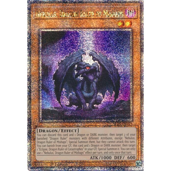 Image for Nebulus, Dragon Ruler of Mishaps (Quarter Century Secret Rare) (ALIN-EN019) (ALIN) - YuGiOh