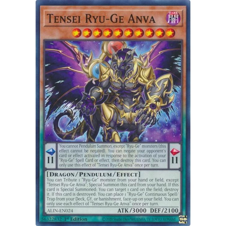 Image for Tensei Ryu-Ge Anva (ALIN-EN024) (ALIN) - YuGiOh