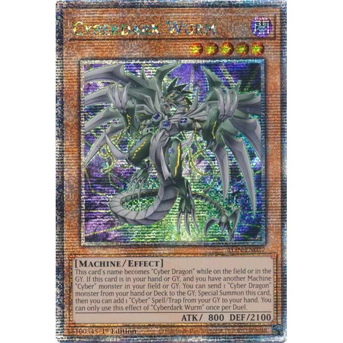 Image for Cyberdark Wurm (Quarter Century Secret Rare) (ALIN-EN027) (ALIN) - YuGiOh