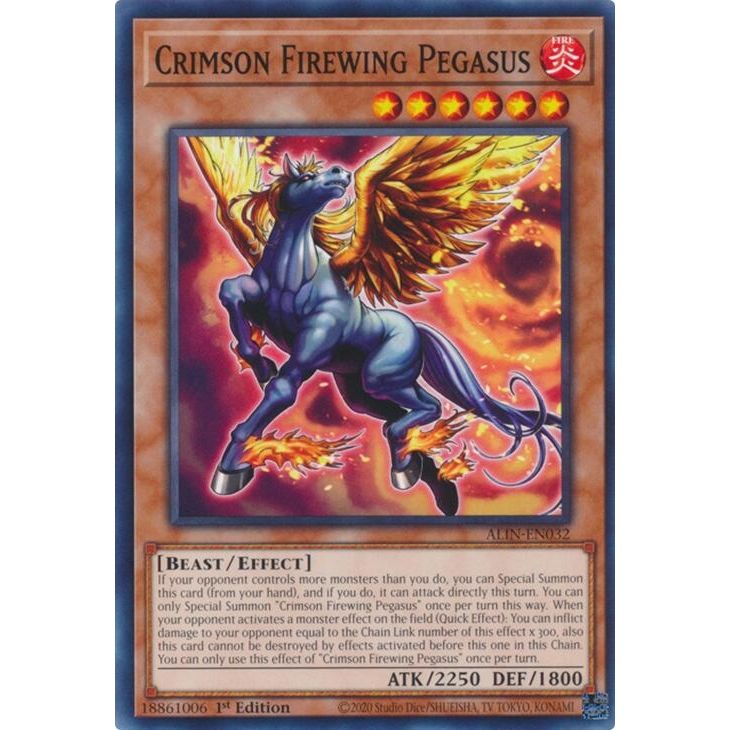 Image for Crimson Firewing Pegasus (ALIN-EN032) (ALIN) - YuGiOh