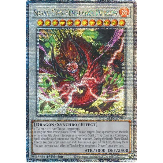 Image for Snake-Eyes Vengeance Dragon (Quarter Century Secret Rare) (ALIN-EN040) (ALIN) - YuGiOh