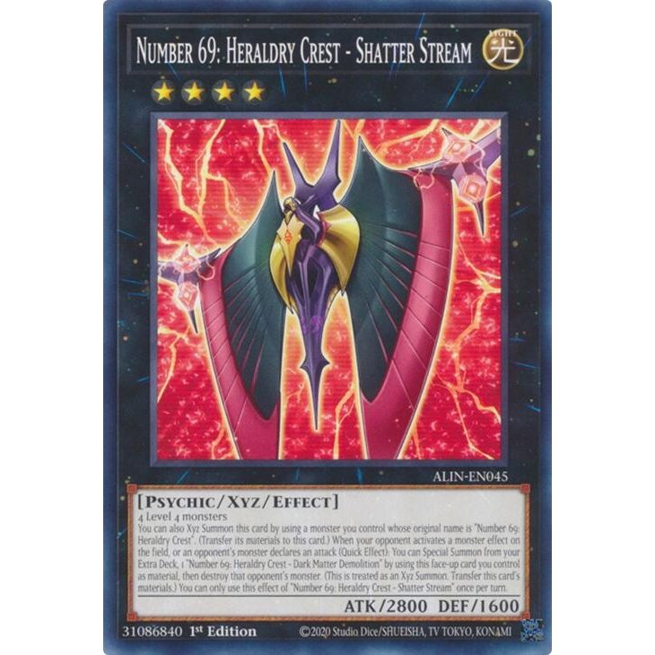 Image for Number 69: Heraldry Crest - Shatter Stream (ALIN-EN045) (ALIN) - YuGiOh
