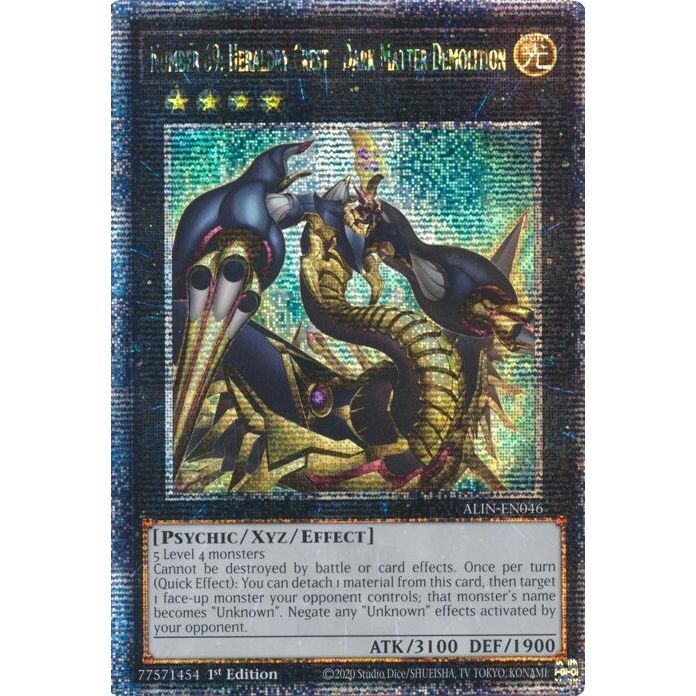 Image for Number 69: Heraldry Crest - Dark Matter Demolition (Quarter Century Secret Rare) (ALIN-EN046) (ALIN) - YuGiOh
