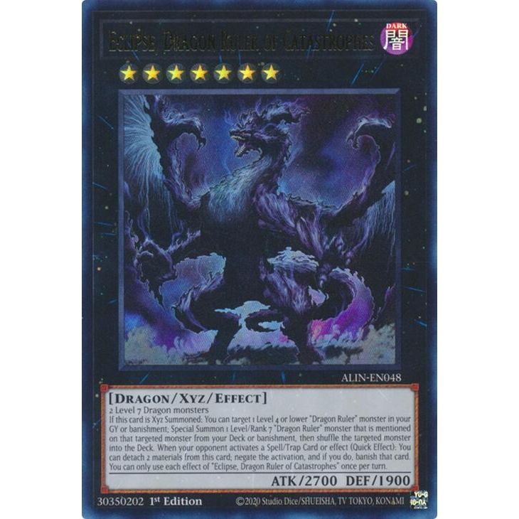 Image for Eclipse, Dragon Ruler of Catastrophes (ALIN-EN048) (ALIN) - YuGiOh