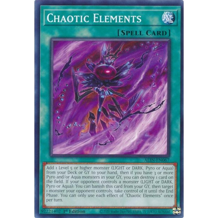 Image for Chaotic Elements (ALIN-EN067) (ALIN) - YuGiOh