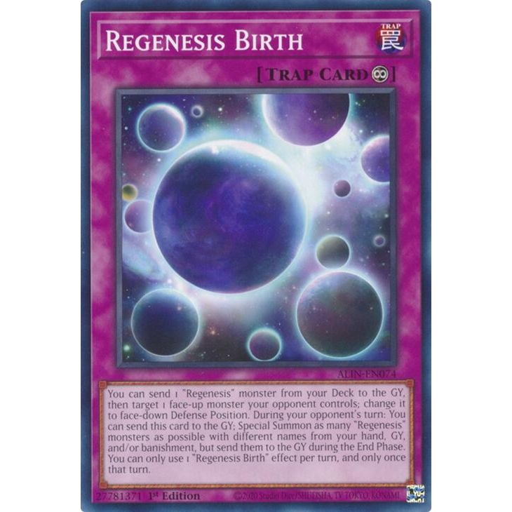 Image for Regenesis Birth (ALIN-EN074) (ALIN) - YuGiOh