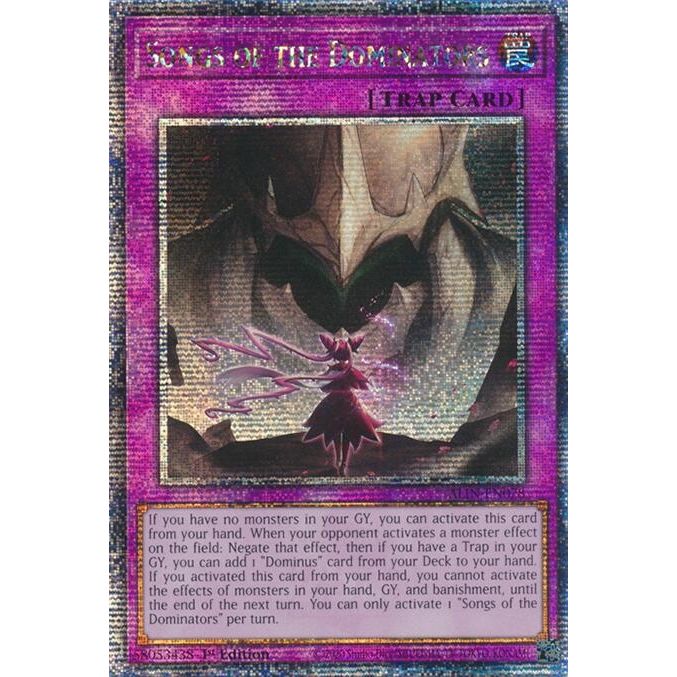 Image for Songs of the Dominators (Quarter Century Secret Rare) (ALIN-EN078) (ALIN) - YuGiOh