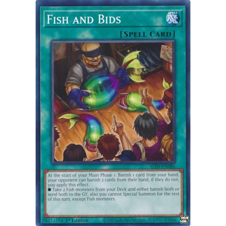 Image for Fish and Bids (ALIN-EN086) (ALIN) - YuGiOh