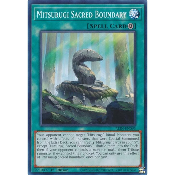 Image for Mitsurugi Sacred Boundary (ALIN-EN095) (ALIN) - YuGiOh