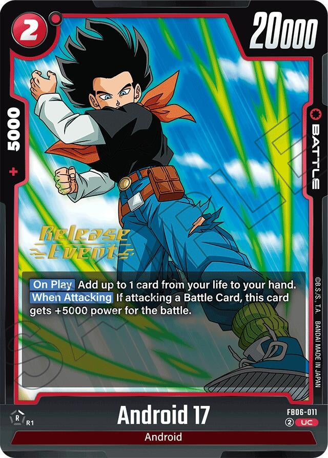 Image for Android 17 - FB06-011 (FB06-011) (FB06_PR) - Dragon Ball Super: Fusion World