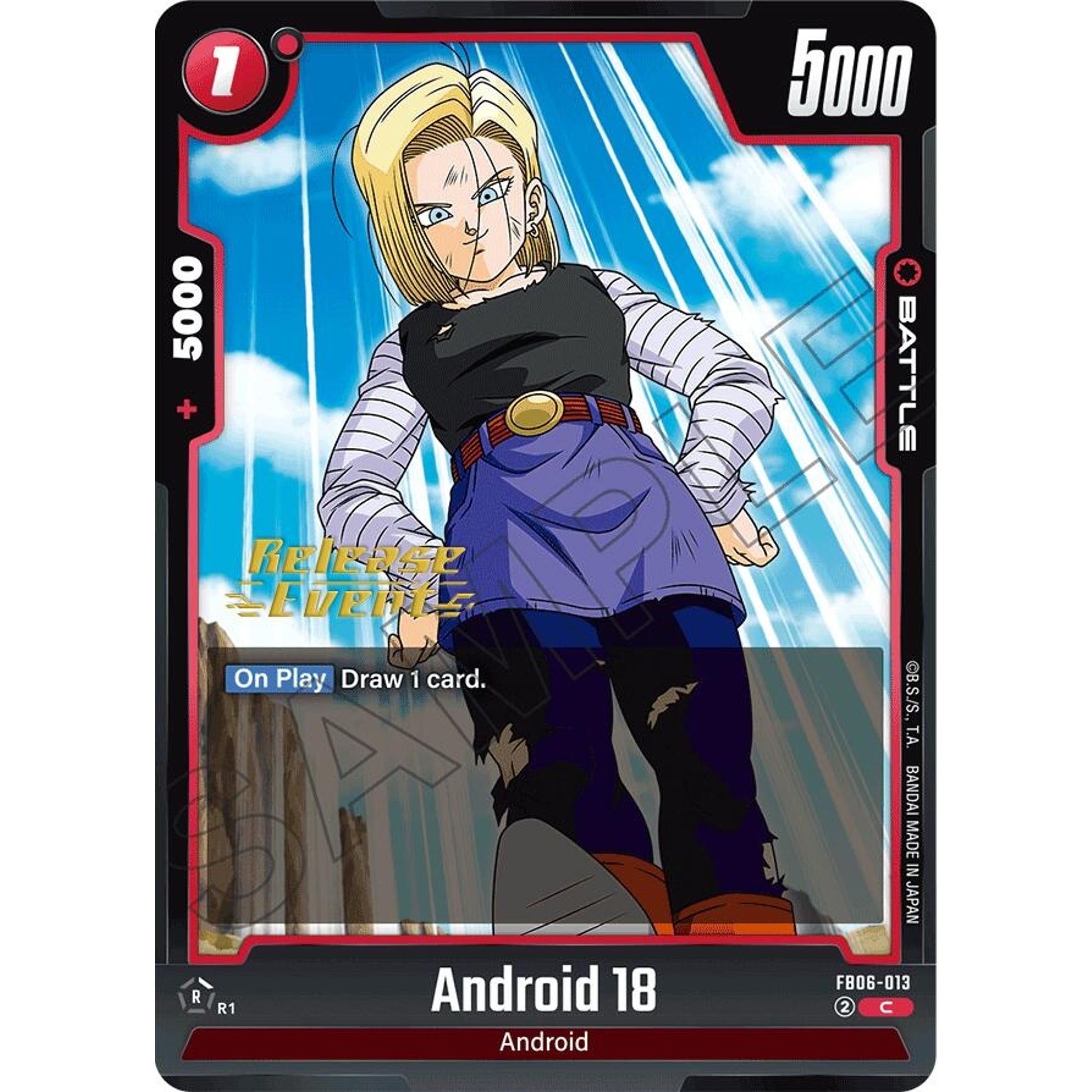 Image for Android 18 - FB06-013 (FB06-013) (FB06_PR) - Dragon Ball Super: Fusion World