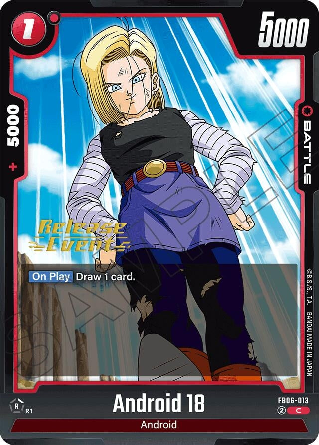 Image for Android 18 - FB06-013 (FB06-013) (FB06_PR) - Dragon Ball Super: Fusion World