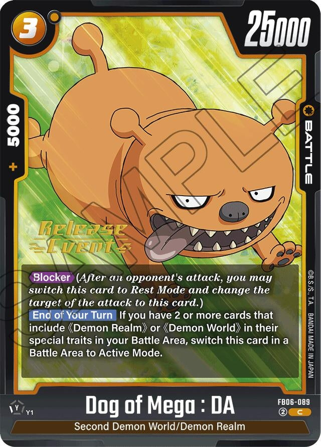 Image for Dog of Mega : DA (FB06-089) (FB06_PR) - Dragon Ball Super: Fusion World