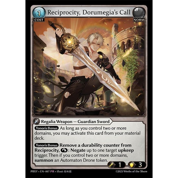 Image for Reprocity, Dorumegia's Call (007) (PRXY) - Grand Archive TCG