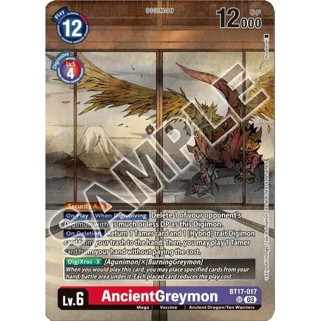 Image for AncientGreymon (Tamer's Selection Box Ver. Championship 2024) (BT17-017 SR) (BT17) - Digimon Card Game