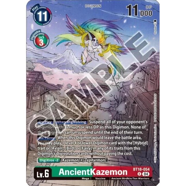 Image for AncientKazemon (Tamer's Selection Box Ver. Championship 2024) (BT18-054 R) (BT18-19) - Digimon Card Game